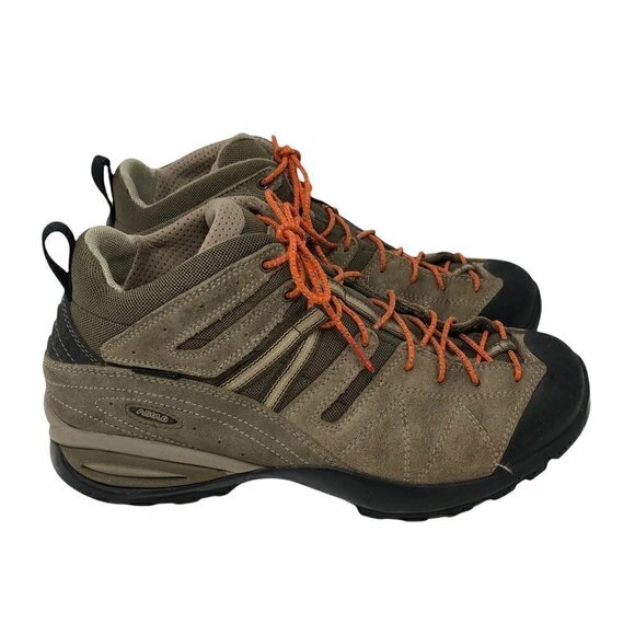 Asolo Mens Hiking Shoes Brown Orange Leather Mid Top Lace Up Waterproof 8.5 M main image 9